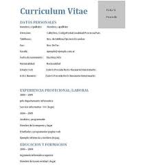 Modelo de currículo com uma única coluna. Modelo De Curriculum Vitae Para Completar Hacer Curriculum Modelos De Curriculum Vitae Curriculum Vitae Espanol Gratis