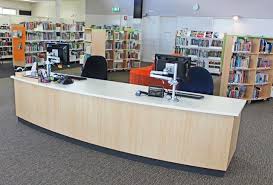 Browse 8,747 library desk stock photos and images available, or search for home library desk to find more great stock photos and pictures. Library Circulation Desks Library Desk School Library Design School Library Decor