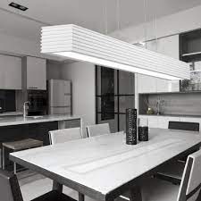 Ceiling lights and pendant lights in a huge variety of styles to suit every home. Modern Ceiling Light White Striped Led Hanging Light 47 24 Long Aluminum Alloy Led Linear Pendant Light Office Workshop Kitchen Island Lighting Led Cool White Light Takeluckhome Com