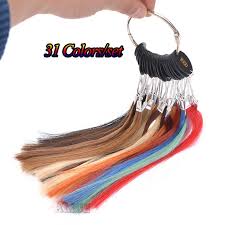 Us 40 96 Human Hair Color Chart Extensions 31 Colors Hair Colour Chart Human Hair Color Ring Hair Extension Color Ring In Color Rings From Hair
