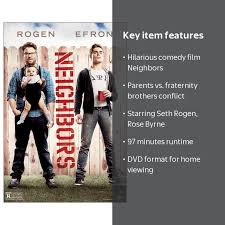 Neighbors DVD, Comedy Movie, 97 mins, Seth Rogen, Rose Byrne - Walmart.com