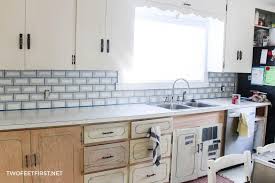 If i can backsplash my kitchen with glass subway tile, anyone can. How To Paint A Backsplash To Look Like Tile
