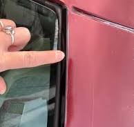What are the black metal edge strips on a car?