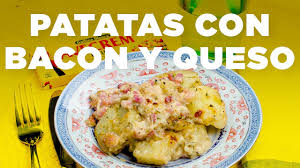 Ensalada de gallina1 gallina grande limpia y lavada, sin piel 2 o 3 kilos de papas peladas y cortadas en cubitos 2 latas de espàrragos blancos cortados en trocitos, dejando 2 zanahoria en juliana. Patatas Con Bacon Y Queso Gallina Blanca Youtube