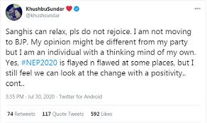 Also known as the death of god) is a widely quoted statement made by the german philosopher friedrich nietzsche. Khushbu Sundar S Anti Bjp Tweets Come To Haunt Her As She Quits Congress To Join Bjp