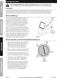 Manual For The 46092 Adjustable Shade Auto Darkening Welding