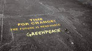 Greenpeace activists damage nazca lines, peruvian authorities say. Greenpeace Director Appears In Peru Court After Ill Conceived Nazca Lines Stunt Rt World News