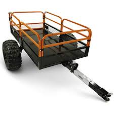 Diy lawn mower trailer / garden carthere is our homemade trailer from a harbor freight dolly and old bed rails. Best Dump Cart For Lawn Tractor Atvs Of 2021 Buyer S Guide Reviews