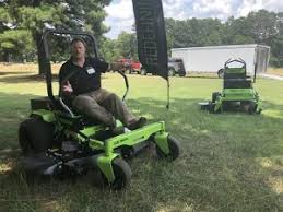 If you have a large lawn with many trees, flowerbeds, or another type of small static obstacles, then the right mowing machine for your case might be a riding zero turn lawn mower. Greenworks Unveils Lithium Z Zero Turn Mowers Demos Handheld Equipment