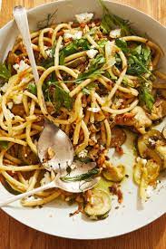 Nyt Cooking This Is A Less Saucy More Pasta Salad Like Pasta Which Is To Say It S Best Served At Room Temperature After Be Nyt Cooking Zucchini Feta Cooking
