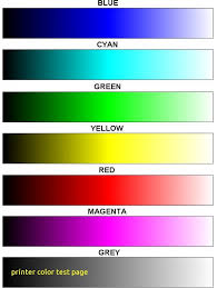 Includes some advice on how it is best used and how to identify the cause of some if you are printing directly from your browser be sure that you are fully zoomed into the image before printing so the horizontal lines run the width of the page. Download 43 Printer Colour Test Image