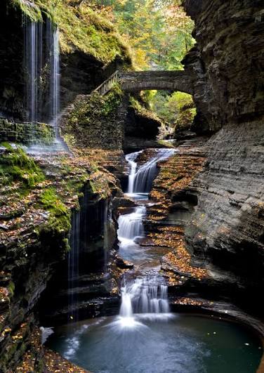 picture of Watkins Glen-a waterfall
