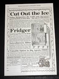 1917 OLD MAGAZINE PRINT AD, FRIGER ...