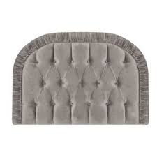 Carolyn Donnelly Eclectic Ruched Cotton Velvet Headboard Velvet Headboard Headboard Cotton Velvet