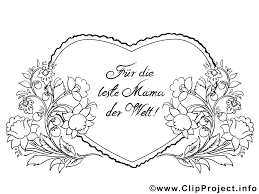 Blumenranken Herz Fur Mutter Ausmalbilder Zum Muttertag Ausmalbilder Ausmalen Muttertag Basteln