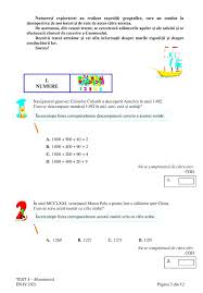 Fiecare probă durează 1 oră. Evaluare NaÈ›ionalÄƒ 2021 Clasa A Iv A Modele De Subiecte La MatematicÄƒ Ziarul Unirea