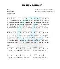 Lagu Mariam Tomong Lirik Makna Terjemahan Juga Asal Lagu Dan Penciptanya