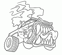 Download Monster Truck Is Very Angry Coloring Page For Kids Transportation Coloring Pag Monster Truck Coloring Pages Transportation Coloring Pages Truck Coloring Pages