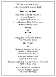 Sangeet/Dance Party/Rasgarba Wordings - Universal Wedding Cards via Relatably.com