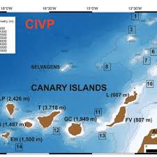 Below you will able to find elevation of major cities/towns/villages in canary islands,spain along with their elevation maps. 2 1 Bathymetry Map Showing The Canary Islands Volcanic Province Download Scientific Diagram