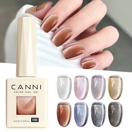 Canni Magnetic Cat Eye Nails hema free. #gelnails #cateyegel #gelpolish #nailsofinstagram💅 #nailart #diynails