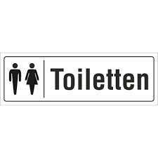 Parkschilder sind in der regel aus alu dibond, damit sie besonders lange halten. Schild Toiletten Wc Klo Turschild Hinweisschild 300 X 100 Mm Alu Verb 7 49