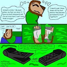 Our feet constantly sweat (close to 250 ml seeps out) throughout the day, and it is not surprising that feet often smell awful. Stinky Sox By Big Foot On Deviantart