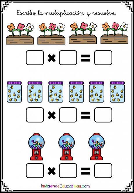 MULTIPLICACIONES CON DIBUJOS - Imagenes Educativas