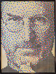 Steve Jobs Pixel Portrait Painting Drexler New 100 Hand Painted Pixelated Pop Art Acrylic Portrait Painting Pixel Art Templates Pixel