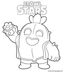 Find more coloring pages online for kids and adults of sakura spike brawl stars coloring pages to print. Brawl Stars Spike Coloring Pages Printable