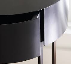 Offered in white, walnut, and black. Jean 16 Round Metal Nightstand Pottery Barn