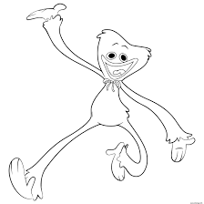 Coloriage Huggy Wuggy Poppy Playtime Dancing Dessin Huggy Wuggy à imprimer
