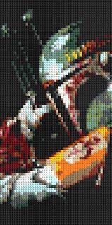 Boba Fett Lego Mosaic 15 In X 30 In Lego Mosaic Star Wars Crafts Lego Art