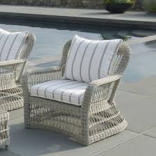 Kingsley Bate Southampton Coastal Beach Grey Woven Wicker Outdoor Lounge Chair In 2020 Elegant Outdoor Furniture Lounge Chair Outdoor Outdoor Furniture