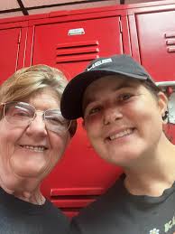 My coworker and myself doing second breakfast at our HS !!!