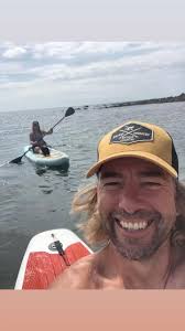 Lush time down at Seaton hole … paddle boarding