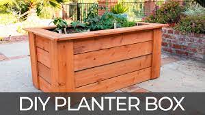 All our flower boxes come in white but can be painted. Diy Raised Planter Box W Hidden Wheels Free Plans How To Build Youtube