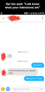 Is an american social media company that operates the bumble online dating application facilitating communication between interested users. 17 Funny Tinder Messages That Ll Make You Glad You Re Not Single