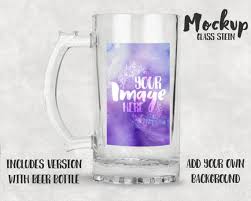 Glass Stein Mockup Template Dye Sublimation Beer Mug Add Etsy Free Psd Mockups Templates Mockup Template Mockup Free Psd