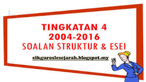 0 ratings0% found this document useful (0 votes). Analisa Soalan Sejarah Spm 2017 Kertas 2 2004 2016