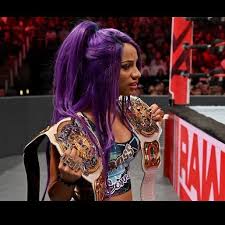 Sasha S Hair She Needs To Wear It Like This And In A Ponytail More Often Because She Looks Good Sashabanks Wwe Sasha Banks Wwe Female Wrestlers Wwe Girls