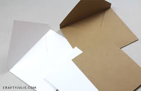 This perfect size treat box can easily hold a small gifts or homemade. How To Make Your Own Envelopes And Cards Crafty Julie