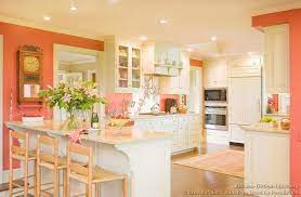 Peach is a color we associate with spring because of its bright and cheery feel. 24 Kitchens Peach Ideas Kitchen Colors Coral Kitchen Peach Kitchen