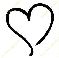 Heart Clipart Heart Tilted To The Left Keywords One Heart Single Heart Sketch Heart Heart Outline Heart Sketch Clip Art