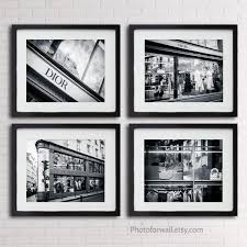 Black And White Bathroom Wall Decor Bathroom Wall Decor With Dior Shop Bag Prints Set Of 4 Prints Black And White Bathroom Set First Anniversary Gift By Albane L In 2020 Bathroom Wall Decor Personalized Wall Decor