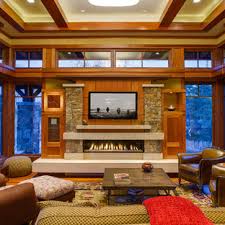It makes a stunning wall statement, so you can keep the rest of the room simple and crisp. Craftsman Living Room Ideas 75 Beautiful Pictures August 2021 Houzz