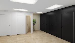 Industrial bathroom with geometric washbasin. 5 Tips To Create A Sophisticated Commercial Bathroom Scranton Products