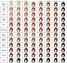 Hair Dye Colors Chart Uphairstyle
