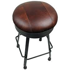 Maybe you would like to learn more about one of these? Round Wrought Iron Bar Stool Leather Seat