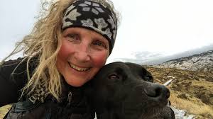 Can you identify the animal that followed snow shoe trails?